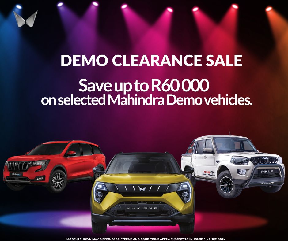MAHINDRA DEMO CLEARANCE image from Mahindra Garden Route